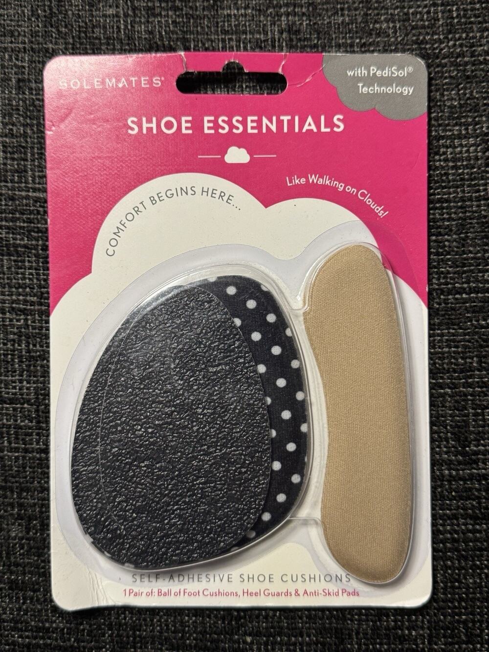 Solemates Shoe Cushions Self Adhesive Shoe Essentials Ball Of Foot Heal Guards+